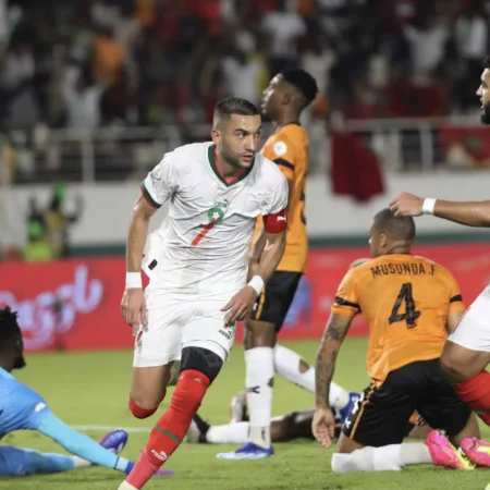 CAN: Le Maroc remporte la victoire contre la Zambie (1-0) et se rapproche de la Côte d’Ivoire, la RD Congo progresse (0-0).